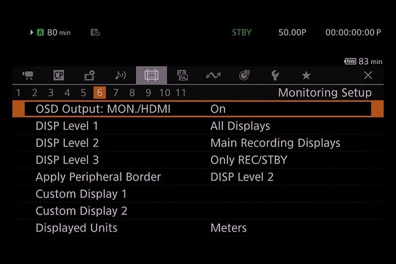 New OSD layout